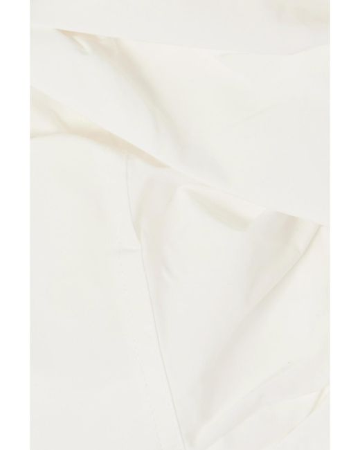 Haut Épaules Nues En Popeline De Coton Mélangé À Fronces Nora A.L.C. en coloris Natural