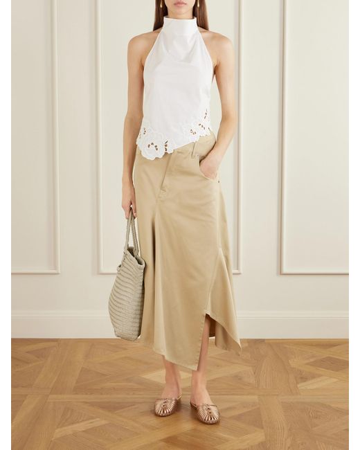 Aquazzura Natural Sweet Surrender Satin Mules
