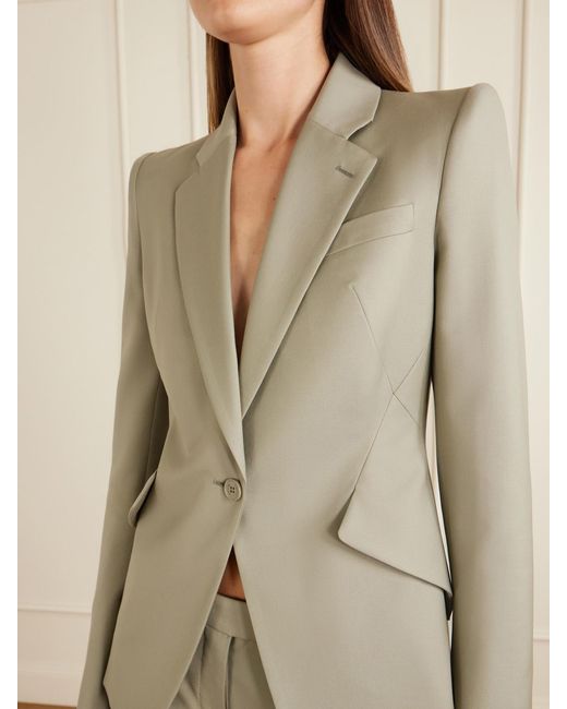 McQueen Green Wool Jacket