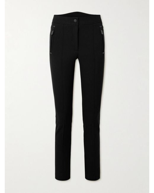 Moncler Black Stretch Polyester Blend Pant