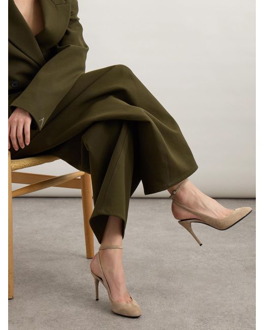 Alaïa White Suede Pumps