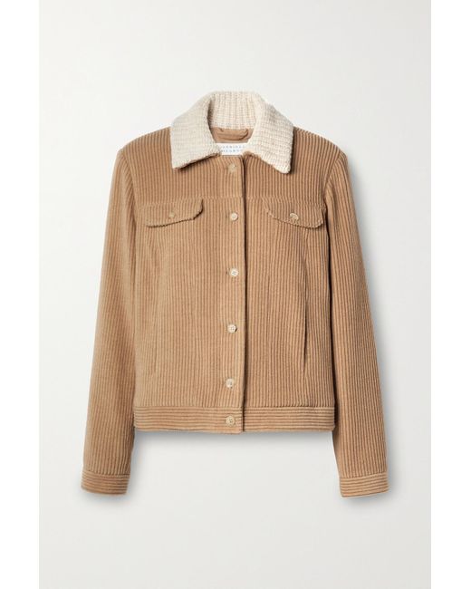 Gabriela Hearst Pascoal Wool And Cashmereblend Corduroy Jacket in Brown (Natural) Lyst