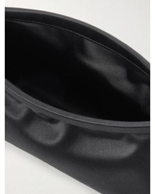 Alaïa White Le Click Small Satin Shoulder Bag