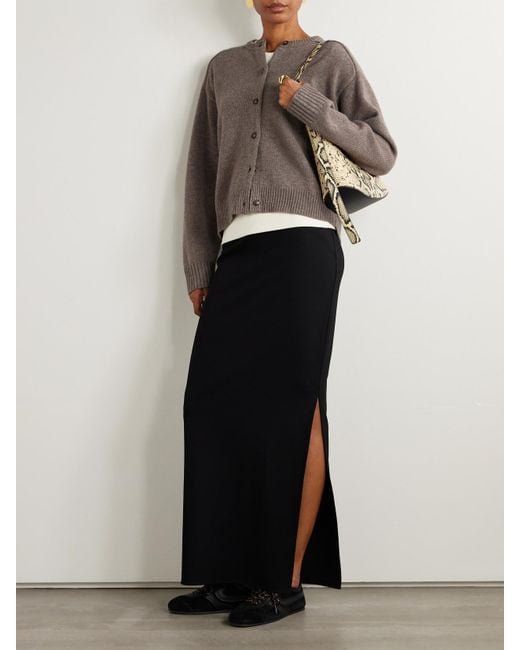 Loulou de Saison Brown Aidar Cardigan Aus Einer Merinowoll-Kaschmirmischung