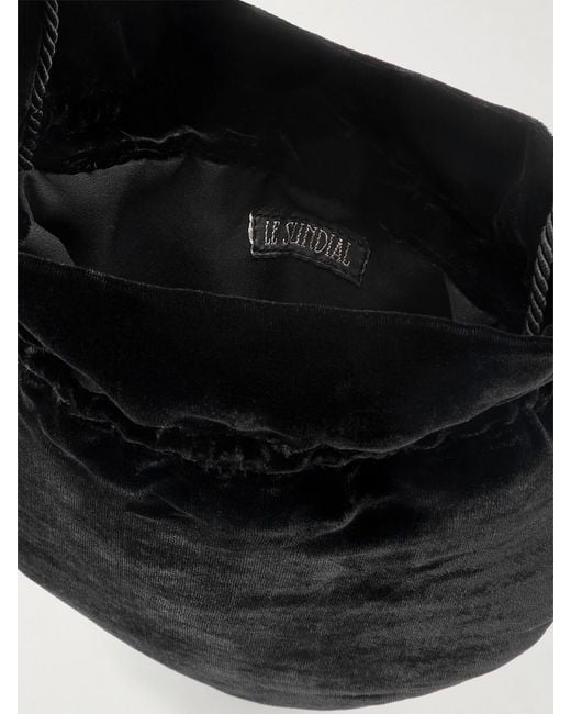 Le Sundial Natural Lee Tasseled Velvet Shoulder Bag