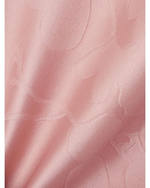 Emilia Wickstead Pink Domie Cloqué Cape