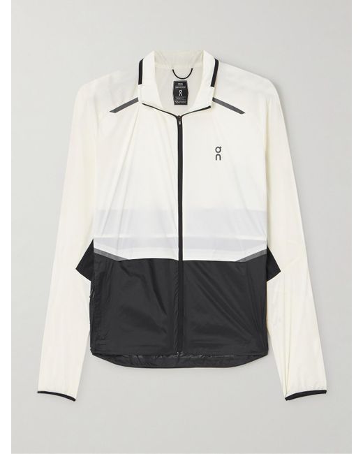 On Shoes White Weather Paneled Recycled-Shell And Ripstop Jacket