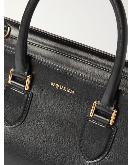 Alexander McQueen Black Birdee Large Leather Tote