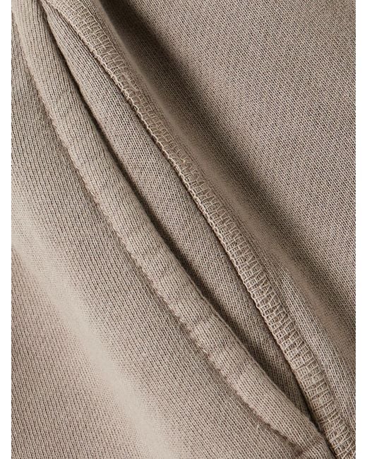 SLVRLAKE Denim Gray Cotton-Jersey Wide-Leg Track Pants