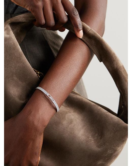 Messika Natural Move Noa Armreif Aus 18 Karat Weißgold Mit Diamanten