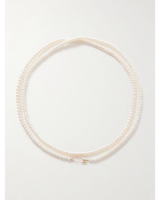 Loren Stewart Natural 14-Karat Pearl Necklace