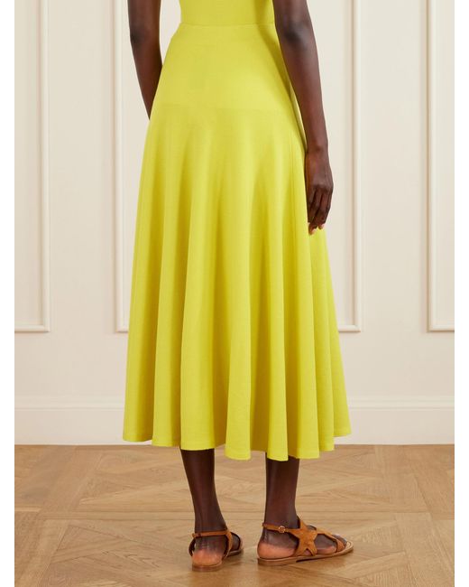 Gabriela Hearst Yellow Cairan Wool Maxi Skirt