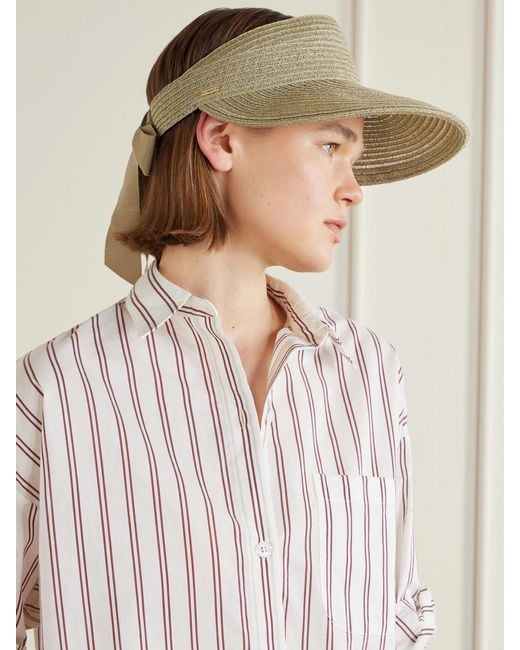 Eugenia Kim Natural Ricky Hemp And Cotton-Blend Visor