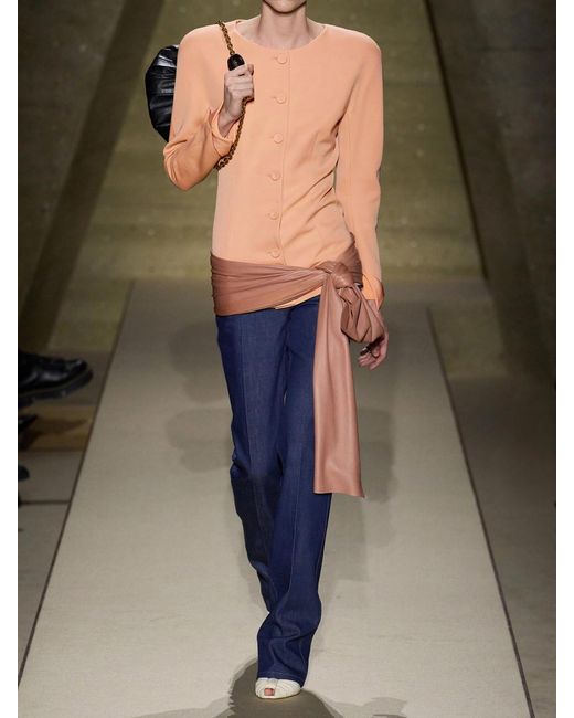 Chloé Pink Wool-Crepe Jacket
