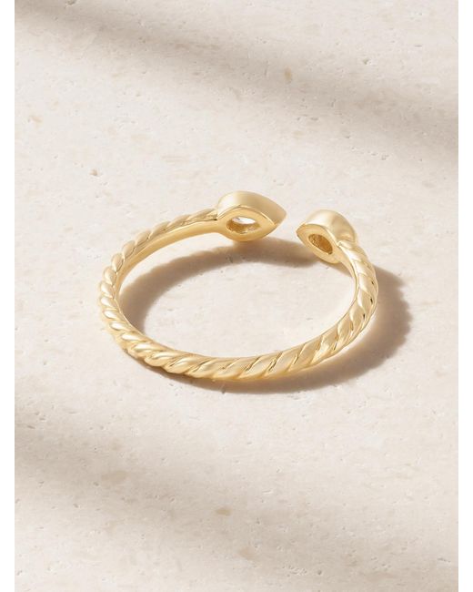 David Yurman Natural Cable 18-Karat Diamond Ring