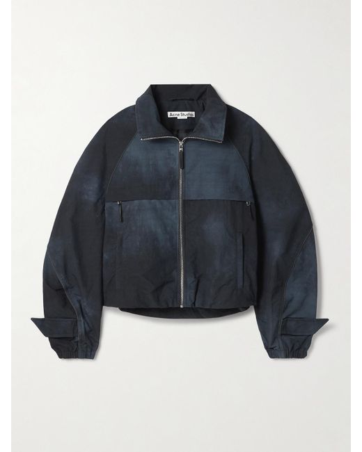 Acne Blue Paneled Shell Coat