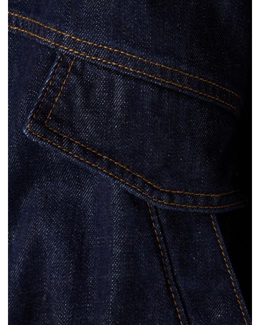 Magda Butrym Blue Bomberjacke Aus Denim