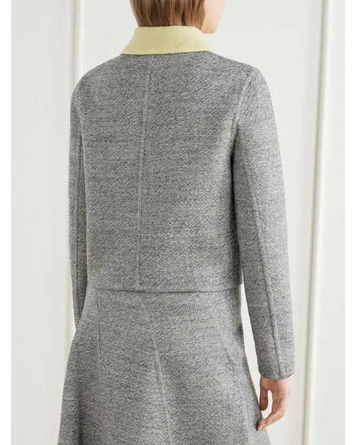 Proenza Schouler Gray Gaelle Wool-Blend Jacket