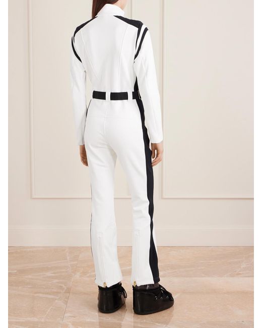 Bogner White Janny Belted Ski Suit