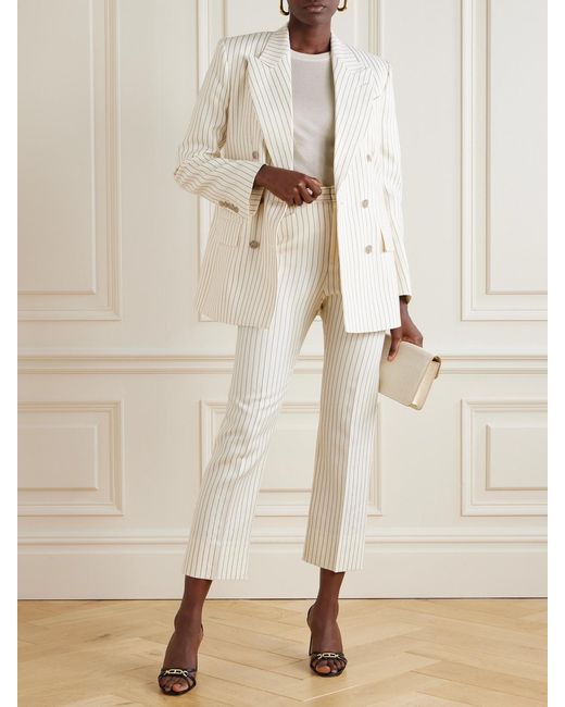 Tom Ford Natural Embroidered Cashmere And Silk-Blend Sweater