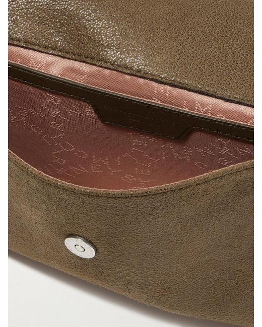 Sac Porté Épaule En Matière Végétarienne À Chaîne Falabella Mini Stella McCartney en coloris White