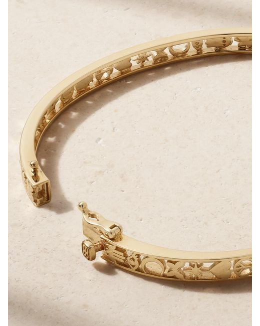 Sydney Evan Natural Open Icon 14-Karat Bracelet