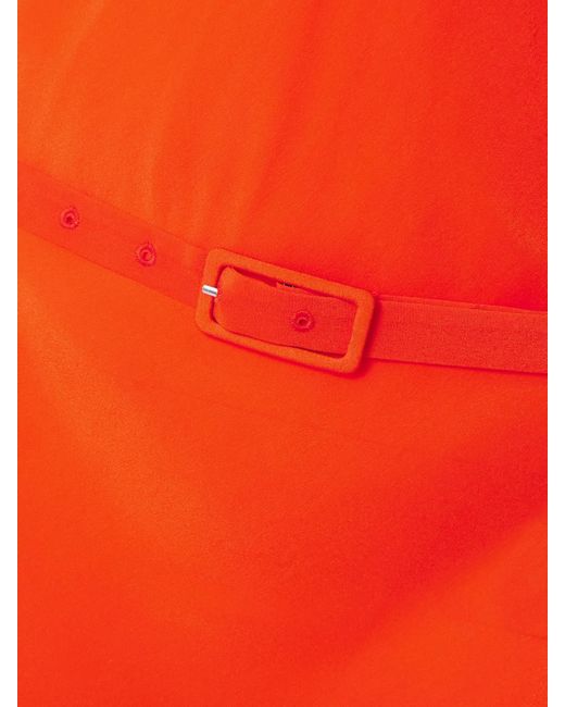 Robe Longue En Crêpe De Chine De Soie À Ceinture Fresca Sir en coloris Red