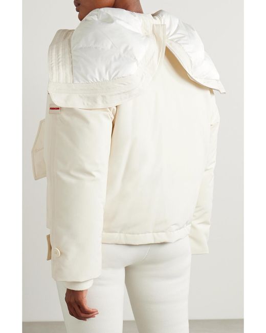 Ferragamo Natural Hooded Padded Shell Jacket