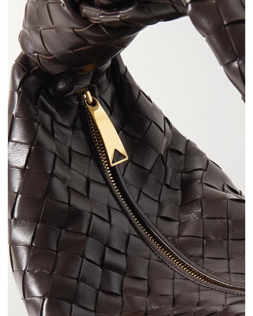 Bottega Veneta Black Jodie Small Intrecciato Leather Tote