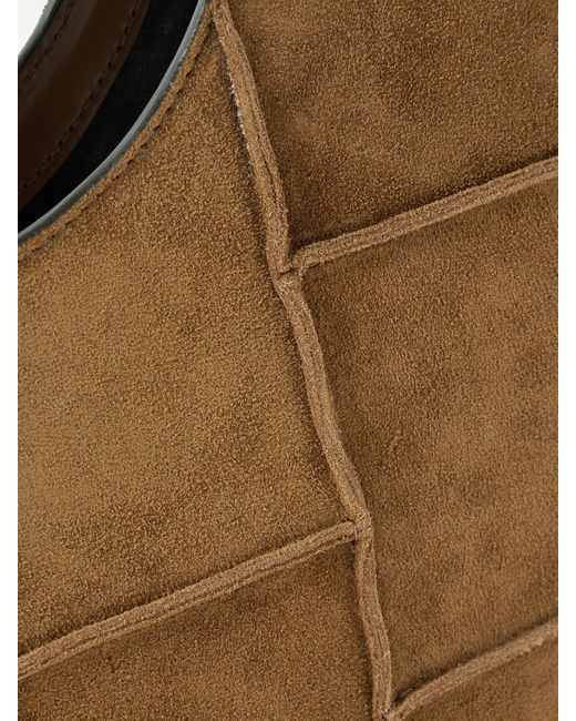 Staud Brown Moon Tote Aus Veloursleder