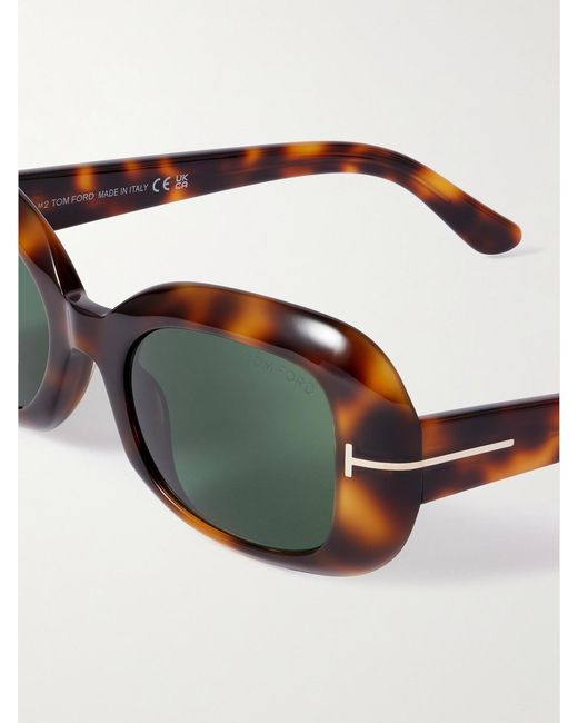 Tom Ford Multicolor Paloma Square-Frame Acetate Sunglasses