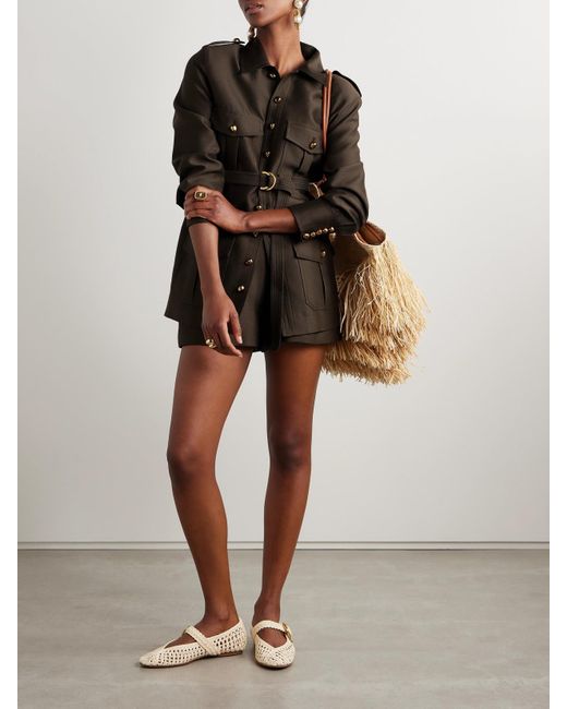 Zimmermann Brown Chic Bermudas For
