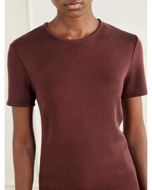 Tibi Red Jersey T-Shirt