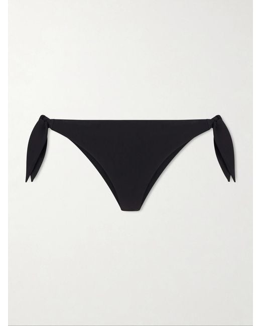 Brunello Cucinelli Black Self-Tie Bikini Bottom