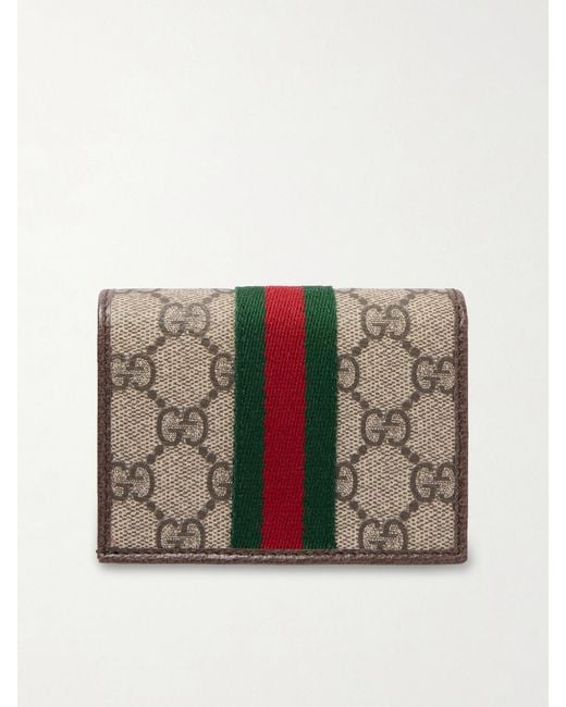 Gucci Multicolor Ophidia Leather-Trimmed Printed Coated-Canvas Wallet
