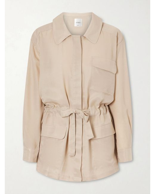 Leset Natural Kim Drawstring Tencel Jacket