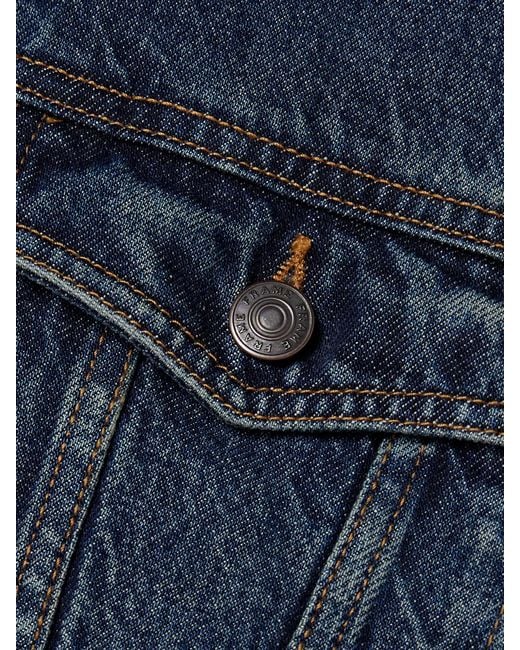 FRAME Blue The Curve Denim Jacket