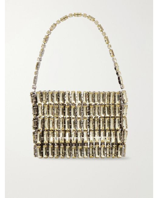 Saint Laurent Metallic Evening Micro Crystal-Embellished Chainmail Shoulder Bag