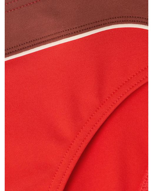 Eres Red Match Color-Block Bikini Briefs