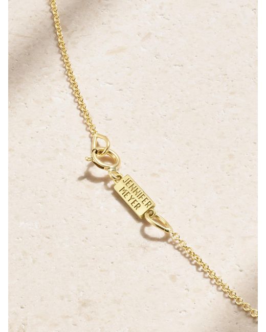 Jennifer Meyer Natural Mini Horseshoe Kette Aus 18 Karat Mit Smaragden