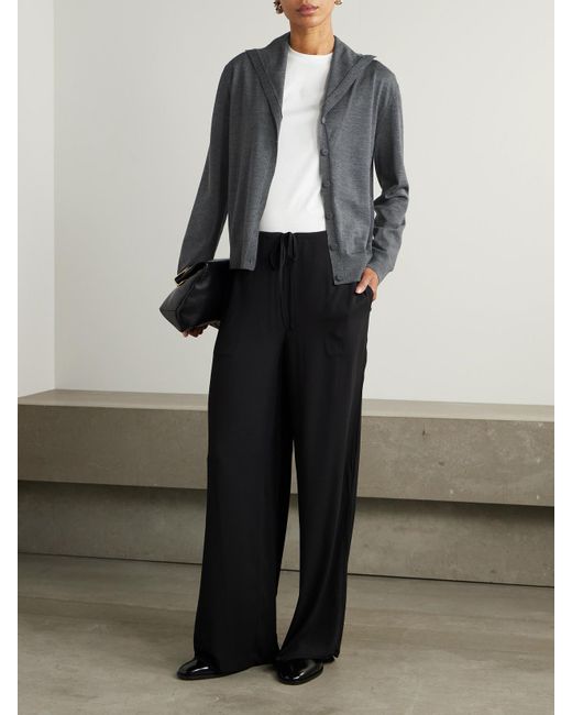 Jil Sander Gray Wool Cardigan