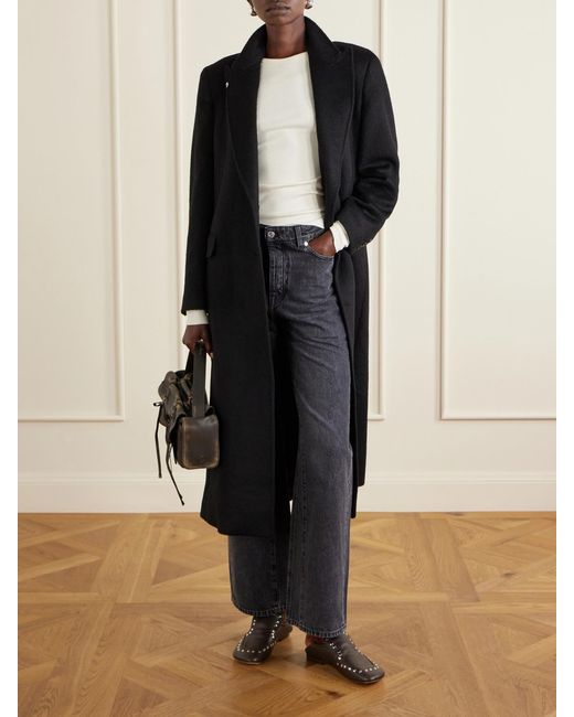 Our Legacy Black Manta Mohair-Blend Coat