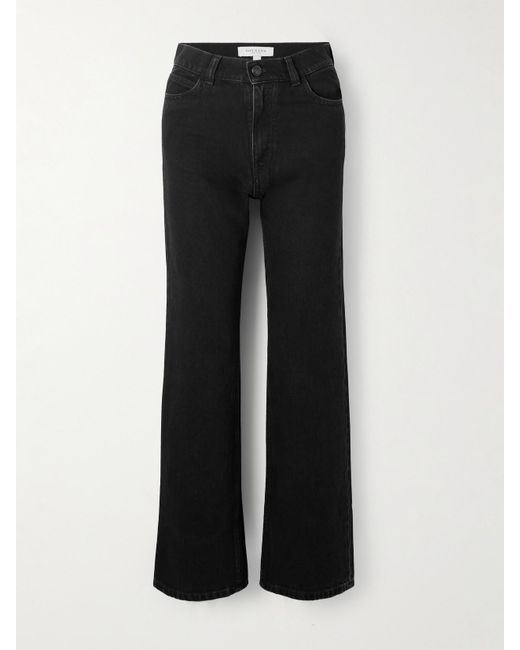 Giuliva Heritage Black The Dana High-Rise Straight-Leg Jeans