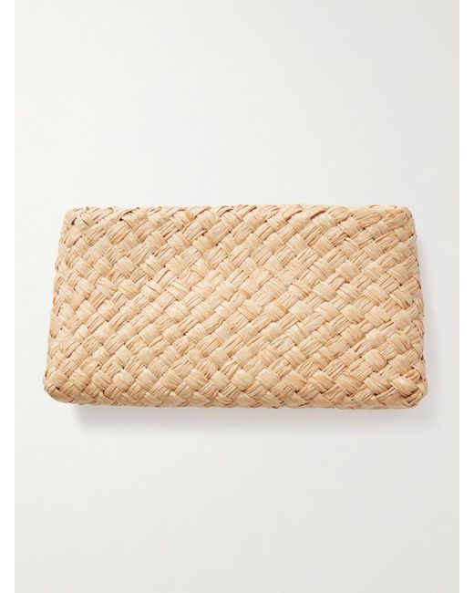 Loeffler Randall Natural Aviva Raffia Clutch