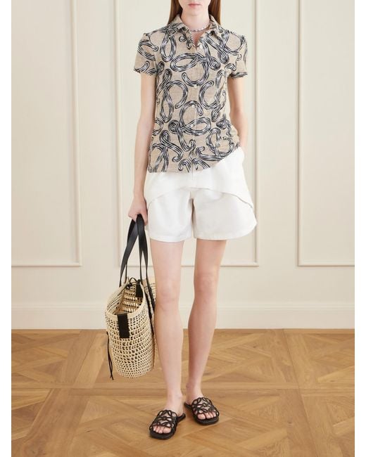 Loewe White Paula's Ibiza Denim Shorts