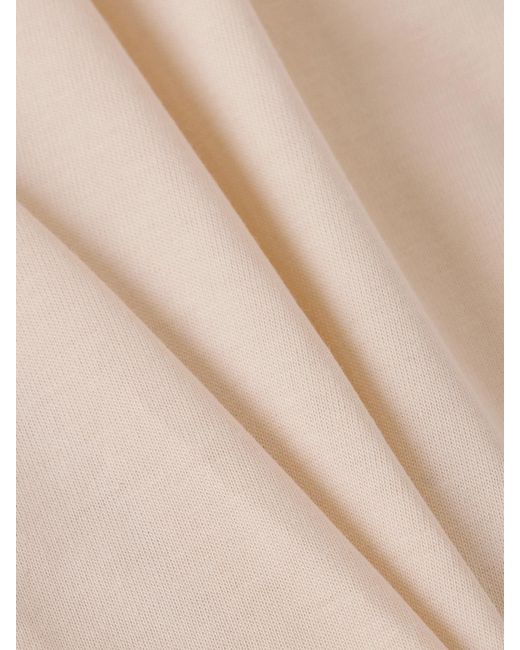 Loulou de Saison Natural Telanto Embroidered Supima Cotton-Jersey T-Shirt