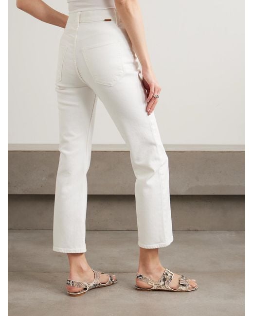 Jamie Haller White The Kenickie High-Rise Slim-Fit Jeans