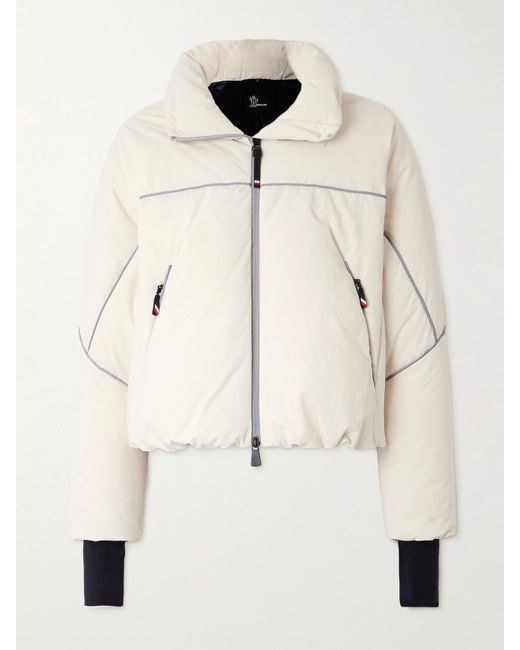 Moncler Natural Padded Hooded Down Ski Jacket