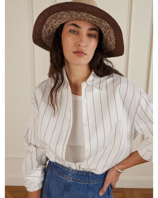 Eugenia Kim Natural Lourdes Ombré Raffia Hat