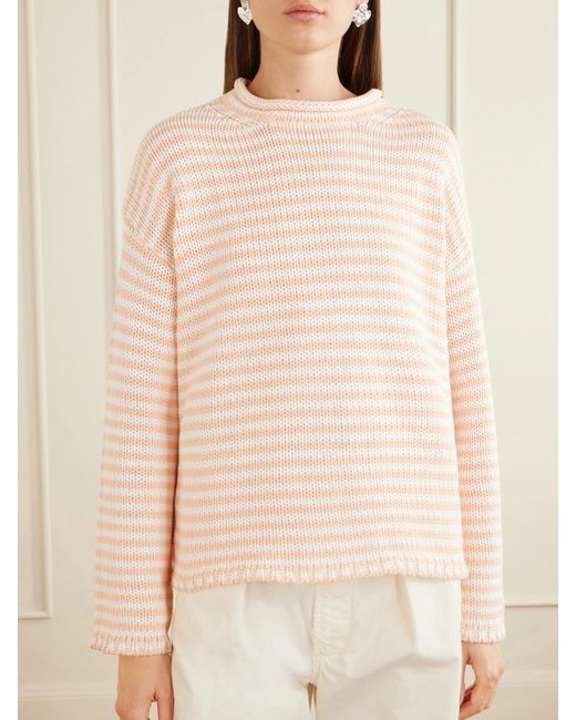 La Ligne Pink Striped Knitted Sweater